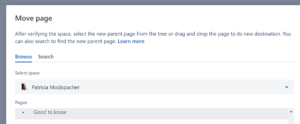 Wie Verschiebe Ich Eine Confluence Seite In Einen Anderen Bereich ...