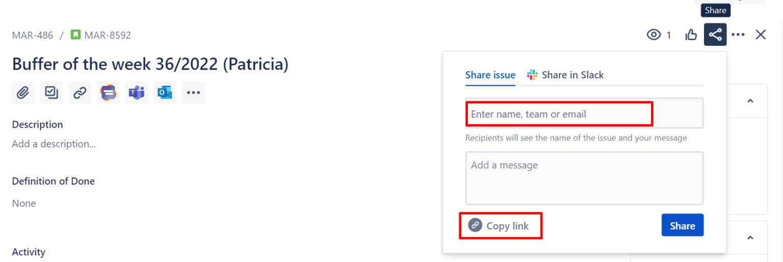 How to share a Jira ticket Actonic Unfolding your potential