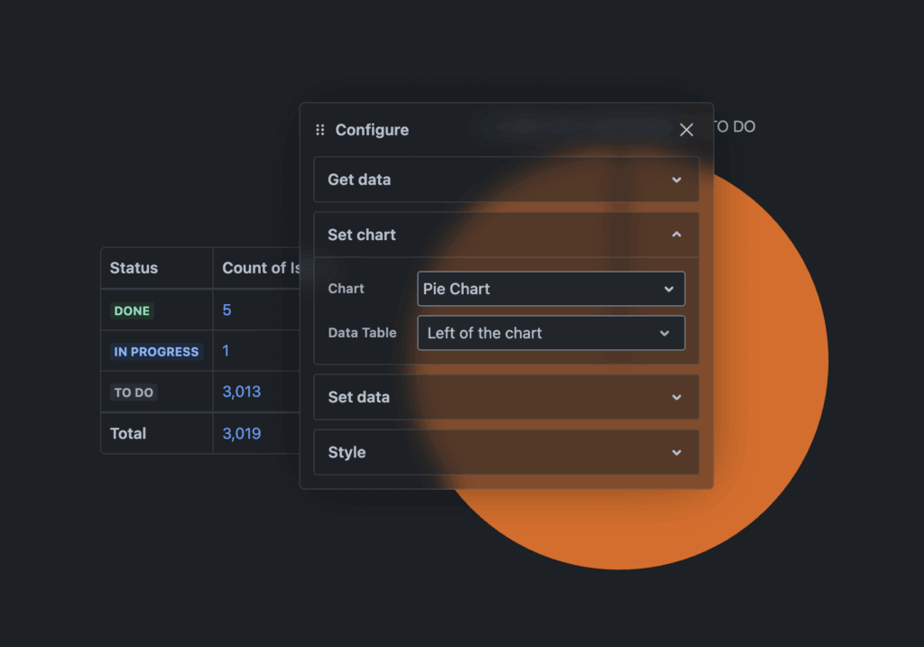 Report Builder configuration panel free placing