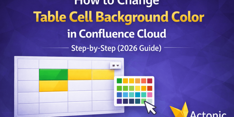 How to change Table cell background color in Confluence cloud - title picture